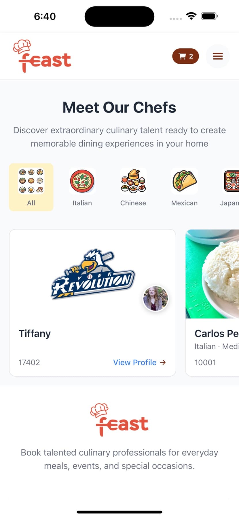 Feast project preview